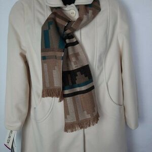 Kash   Miracle Vintage Cashmere Feel   Wellington Cream ‎ Coat   S 3/4 NWT